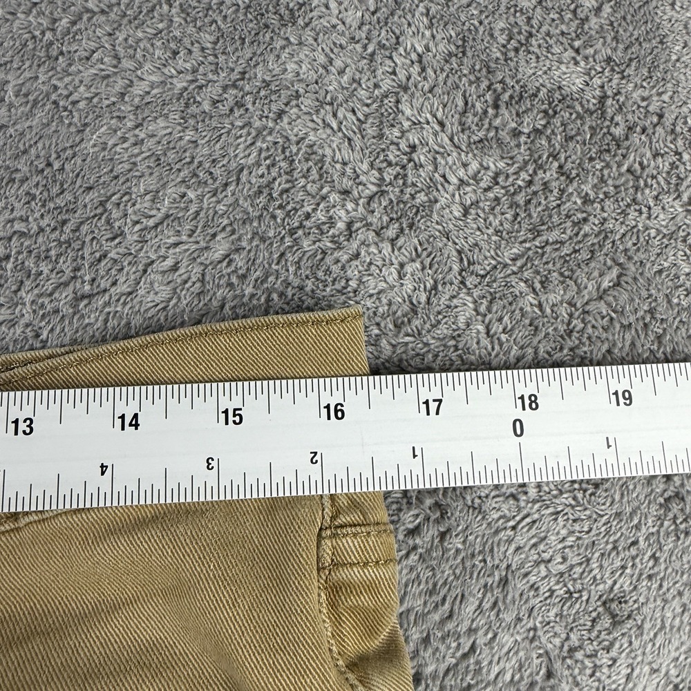 Levis 513 Slim Straight Jeans Mens 32x30 Beige Low Rise - Picture 5 of 14